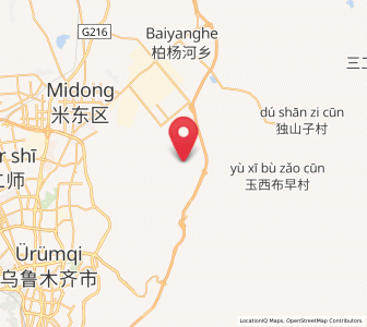 Map of Tiechanggou, Xinjiang