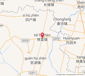Map of Tiefu, Jiangsu