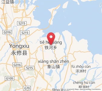 Map of Tiehe, Jiangxi