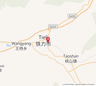 Map of Tieli, Heilongjiang