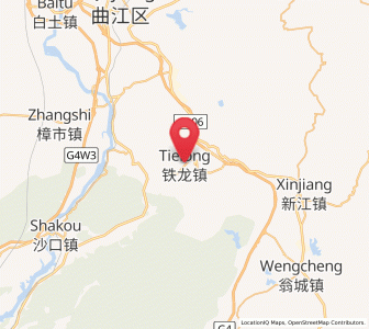 Map of Tielong, Guangdong
