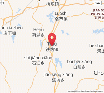 Map of Tielu, Jiangxi