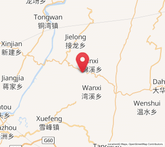 Map of Tiepo, Hunan