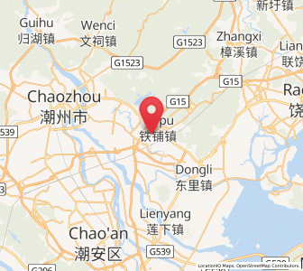 Map of Tiepu, Guangdong