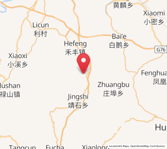 Map of Tieshanlong, Jiangxi