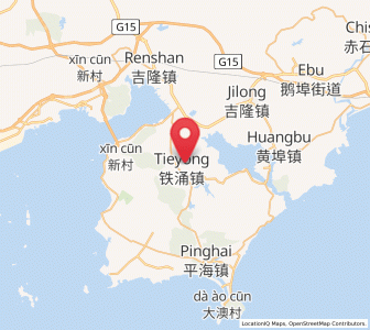 Map of Tieyong, Guangdong