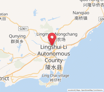 Map of Timeng, Hainan