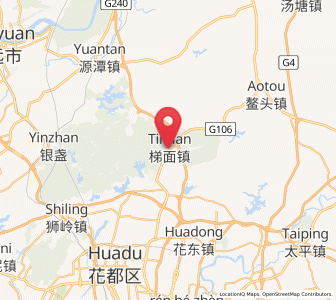 Map of Timian, Guangdong
