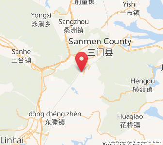 Map of Tingpang, Zhejiang