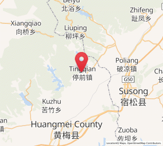 Map of Tingqian, Hubei