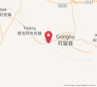 Map of Tokkuztara, Xinjiang