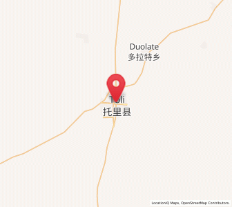 Map of Toli, Xinjiang