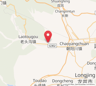 Map of Tongfosi, Jilin
