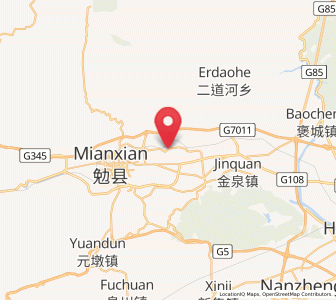 Map of Tonggousi, Shaanxi