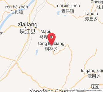 Map of Tonglin, Jiangxi