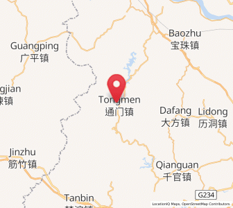 Map of Tongmen, Guangdong