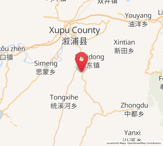 Map of Tongmuxi, Hunan