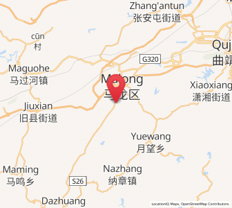 Map of Tongquan, Yunnan