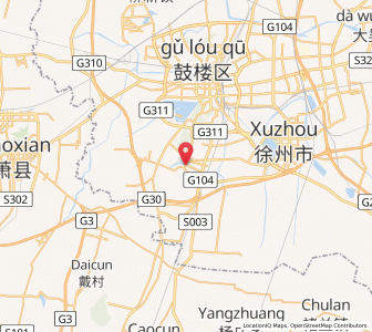 Map of Tongshan, Jiangsu