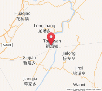 Map of Tongwan, Hunan