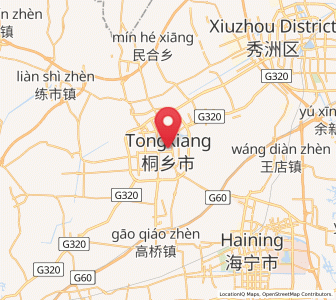Map of Tongxiang, Zhejiang