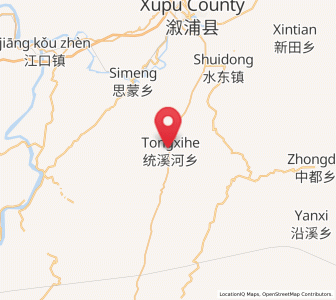 Map of Tongxihe, Hunan