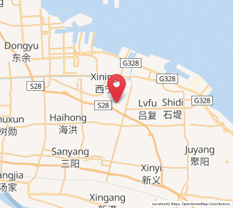 Map of Tongxing, Jiangsu