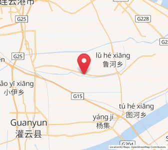 Map of Tongxing, Jiangsu