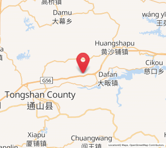 Map of Tongyang, Hubei