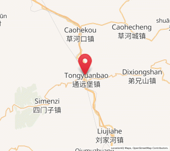 Map of Tongyuanpu, Liaoning