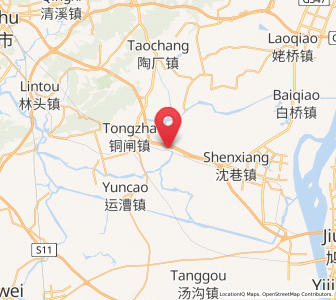 Map of Tongzha, Anhui