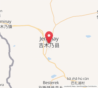 Map of Topterek, Xinjiang