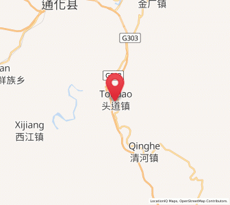 Map of Toudao, Jilin