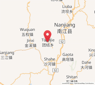 Map of Tuanjie, Sichuan