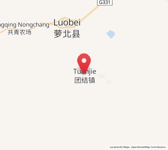 Map of Tuanjie, Heilongjiang