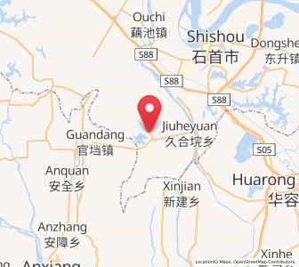 Map of Tuanshansi, Hubei