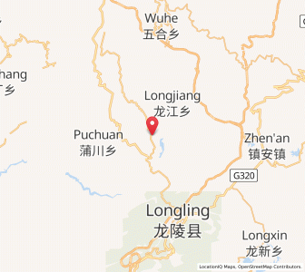 Map of Tuantian, Yunnan