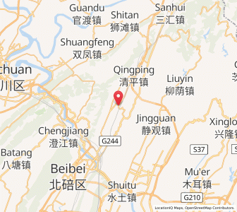 Map of Tuchang, Chongqing