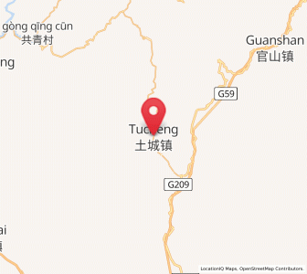 Map of Tucheng, Hubei