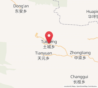 Map of Tucheng, Chongqing