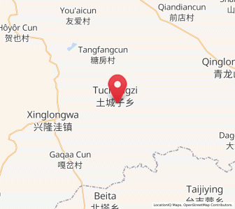 Map of Tuchengzi, Inner Mongolia