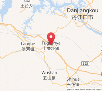 Map of Tuguanya, Hubei