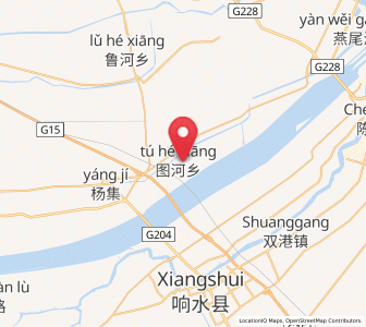 Map of Tuhe, Jiangsu