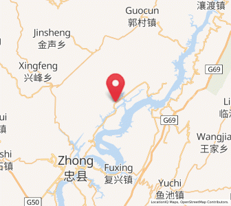Map of Tujing, Chongqing