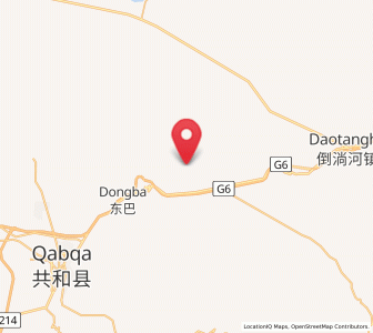 Map of Tumba, Qinghai