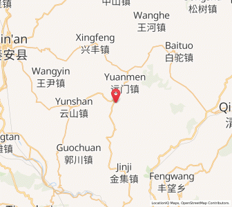 Map of Tumen, Gansu
