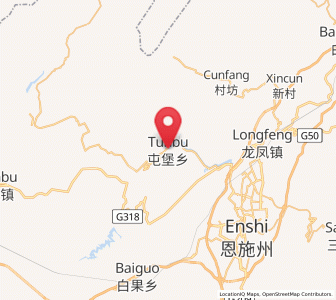 Map of Tunbao, Hubei
