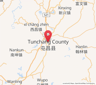 Map of Tuncheng, Hainan