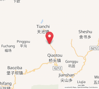 Map of Tunzhai, Gansu