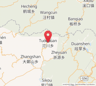 Map of Tuochuan, Jiangxi